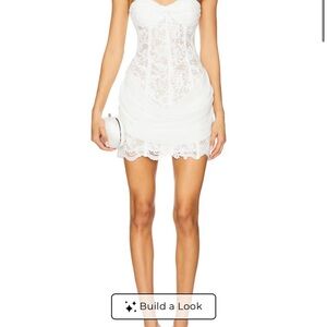 MAJORELLE White Lace Mini Dress